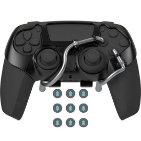 EXknight Leverback V2 PS5 背面パドル、PS5 コントローラー用 背面ボタンアタッチメント | 親指スティックにフィット（黒）