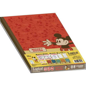 ナカバヤシ ロジカルーノート B5 A罫 5冊パック ミッキーマウス ファニーポーズシリーズ 67947