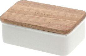 山崎実業(Yamazaki) バターケース ホワイト 470ml トスカ 3926