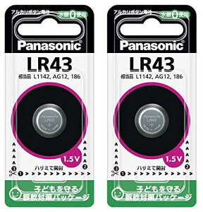 Panasonic ���d�r �{�^���d�r �A���J�� LR43 2�Z�b�g