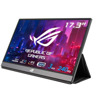 ASUS |[^uQ[~Oj^[ ROG STRIX 17.3C`/FHD 1080i/PS5Ή/IPS/3ms/240Hz/10mmEy/HDMI/USB Type-C/7800mAhobe[/ AMD FreeSync?/ Sh