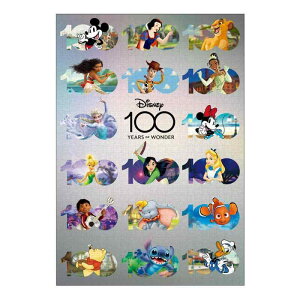 �e�����[(Tenyo) �y���{���z 1000�s�[�X �W�O�\�[�p�Y�� �f�B�Y�j�[ Disney100:Anniversary Design (51x73.5cm) D-1000-010 �̂�t�� �w���t�� �T�[�r�X�J�[�h�t��