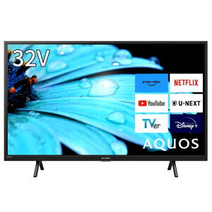 �V���[�v(SHARP) 32V�^ �n�C�r�W���� �t�� �e���r �A�N�I�X 2T-C32EF1 �l�b�g����Ή� Android TV Dolby Audio�Ή�