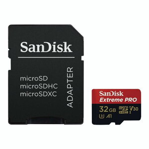 32GB SanDisk �T���f�B�X�N Extreme Pro microSDHC�J�[�h UHS-I U3 V30�Ή� 633�{�� R:95MB/s �C�O���e�[�� SDSQXXG-032G-GN6MA