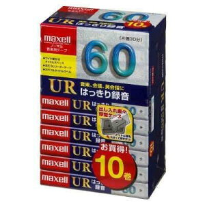 maxell �I�[�f�B�I�e�[�v�A�m�[�}��/�^�C�v1�A�^������60���A10�{�p�b�N UR-60L 10P(N)