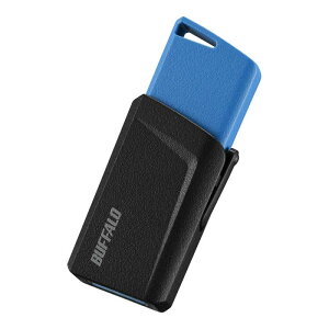 �o�b�t�@���[ BUFFALO USB3.1(Gen1)�v�b�V���X���C�hUSB������ 16GB �u���[ RUF3-SP16G-BL