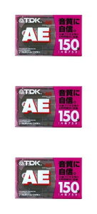 TDK �I�[�f�B�I�J�Z�b�g�e�[�v AE 150��3���p�b�N [AE-150X3G]