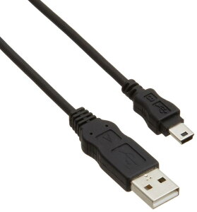 �G���R�� USB�P�[�u�� �yminiB�z USB2.0 (USB A �I�X to miniB �I�X) RoHS�w�ߏ��� 3m �u���b�N USB-ECOM530