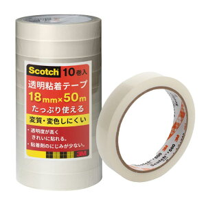 3M X[G XRb` Zne[vϐFɂ e[v 努 10 18mm×50m 500-3-18-10P