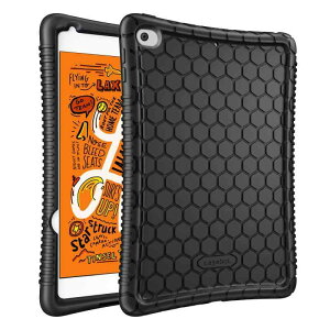Fintie for iPad Mini 5 / 4 �P�[�X 2019 / 2015 �\�t�g �V���R�� �o���p �y�� �ϏՌ� �h�� �E���ȒP ��5���� 7.9 �C���` �ی�J�o�[ (�u���b�N)