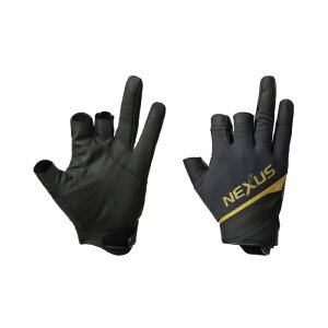 �V�}�m(SHIMANO) �l�N�T�X �X�g���b�`�O���[�u 3�{�J�b�g GL-104Y �u���b�N 2XL