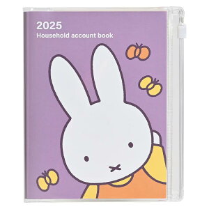 クツワ 手帳 ミッフィー 家計簿付き手帳 2025年 A6 ウィークリー カメラ MF863A 2024年 12月始まり