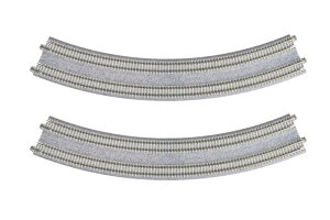 KATO Nゲージ 複線曲線線路R480/447-45° 2本入 20-185 鉄道模型用品
