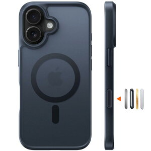 �y�ČR�i���E������Magsafe�Ή��zTORRAS iPhone 16 �p �P�[�X�}�O�l�b�g���� �ϏՌ� �ČR�ی�H�w ���C�����X�[�d�Ή� ���ϖh�~ ������ �}�b�g ���΂݂Ȃ� �X�g���b�v�z�[������ 6.1�C���` Guardian-M