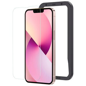 NIMASO �K���X�t�B���� iPhone13 mini �p 9H�d�x�K���X �Ռ��z�� ���� �K���X �t���ی�t�B���� iphone13�~�j �Ή� 1���Z�b�g �K�C�h�g�t�� NSP21I321