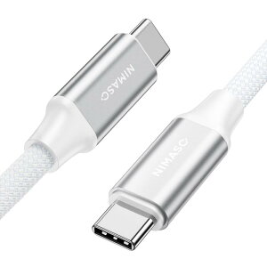 NIMASO USB C Type C ケーブル USB3.2Gen2【100W/5A急速充電 PD対応 4K / 60Hz 映像出力 2m】 タイプc ケーブル iPhone16/ 15 シリーズ MacBook、iPad mini6、iPad Pro