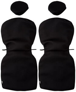 ボンフォーム(BONFORM) シートカバー カラードカバー 軽/普通車 前席2枚セット 背面フルカバーブラック 4055-71BK