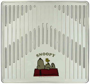 ボンフォーム(BONFORM) カーマット スヌーピー SNPクリアーアロー2 後席1枚 43x40cm スモーク 6407-08SM