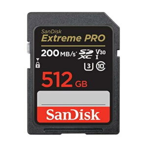 SanDisk (TfBXN) 512GB Extreme PRO SDXC UHS-I [J[h - C10AU3AV30A4K UHDASDJ[h- SDSDXXD-512G-GN4IN