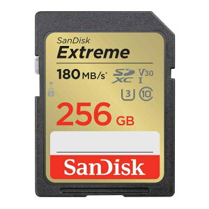 SanDisk (TfBXN) 256GB Extreme (GNXg[) SDXC UHS-I [J[h - C10/U3/V30/4K/UHD SDJ[h - SDSDXVV-256G-GNCIN