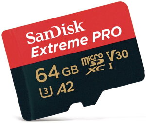 マイクロSD 64GB サンディスク Extreme PRO microSDXC A2 SDSQXCY-064G 海外パッケージ品