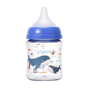 ピジョン 母乳実感 哺乳びん 160ml 0ヵ月~ 軽くて割れにくいプラスチック製 Sea ガラスの様なプレミアムな透明度(T-Ester)