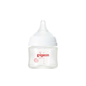 ピジョン 母乳実感 哺乳びん 80ml 0ヵ月~ 早く冷める耐熱ガラス製 キズがつきにくく衛生的