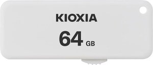 KIOXIA(キオクシア)【日本製】USBフラッシュメモリ 64GB USB2.0 スライド式 KLU203A064GW