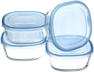 iwaki(CL) ϔMKX ۑe ANAu[ p^ S 450ml ×4Zbg ͂ 1V pbNW KBC3240BLN