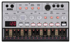 KORG �A�i���O �x�[�X�}�V�� volca bass 16�X�e�b�v�V�[�P���T�[ �d�r�쓮 �X�s�[�J�[���� �w�b�h�t�H���g�p�� �ǂ��ł��g����R���p�N�g�T�C�Y