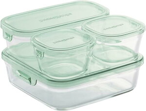 iwaki(�C���L) �ϔM�K���X �ۑ��e�� �O���[�� 4�Z�b�g �p�b�N�����W PS-PRN-4G2