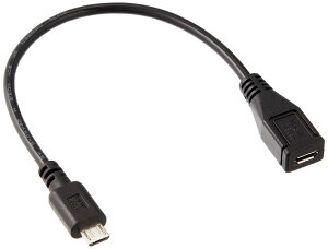 変換名人 スマートフォン用 USB延長ケーブル データ転送充電対応 microB オス - メス USBMC/CA20F