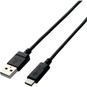 �G���R�� USB2.0 Type-C �P�[�u�� USB-A to USB-C 1.0m �u���b�N TB-AC10NBK