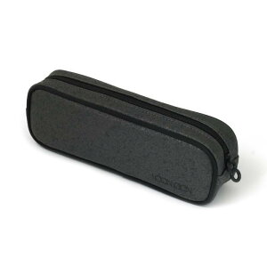 LOONLOON 263 ストーン ペンケース ダークグレー 大容量 おしゃれ シンプル筆箱