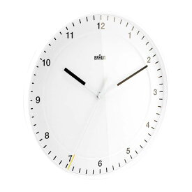 [ ブラウン ] BRAUN 時計 掛け時計 BC17W ホワイト White Classic Large Analogue Wall Clock 掛時計 アナログ ブランド インテリア [並行輸入品]