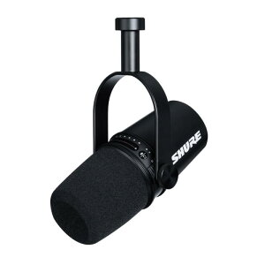 SHURE �V���A MV7 �|�b�h�L���X�g�}�C�N���z�� MV7-K-J �_�C�i�~�b�N�}�C�N �J�[�f�B�I�C�h �P��w���� USB XLR �L�� �m�C�Y���� �z�M �X�g���[�~���O YouTube �^�� ���R�[�f�B���O ���� �Q�[�� �Q�[