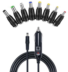 12V ԗp VK[\PbgP[u VK[C^R[h C^[vO d \Pbg VK[A_v^[  DCWbNIX 5.5*2.1mmΉ ϊ A_v^8 in 1 iVK[\Pbg