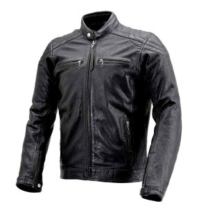 デイトナ(Daytona) バイク 革ジャン レザージャケット 本革 本革(ワックス加工) 春秋 カフェ ライダース DL-006 ブラック XLサイズ(メンズ) 23703