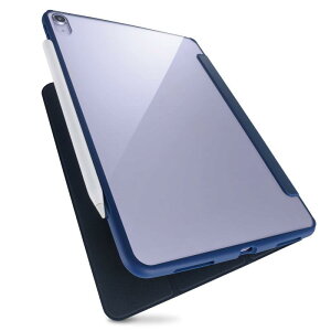 �G���R�� iPad Air 10.9�C���`��5/4���� (2022/2020�N) �P�[�X �I�[�g�X���[�v�Ή� �蒠�^ �w�ʃN���A 2�A���O�� �ϏՌ� TOUGH SLIM LITE �t���b�v�t �l�C�r�[ TB-A21MTSLFCNV
