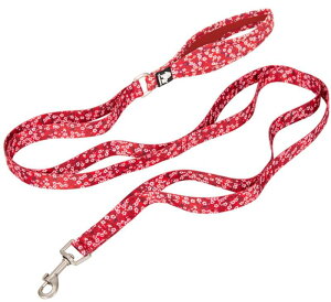 cocomall 六箇所持ちハンドル犬用リード 小型、中型、大型犬用 訓練用 ロングリード ペット用品 ナイロン製 通気性 調節可能 メッシュペット (Poppy Red,L)