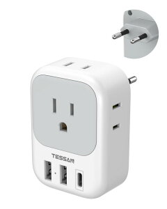 TESSAN ϊvO C^Cv COsp ϊ ϊA_v^[ RZgϊ 4AC 2USB-AUSB-C|[gt ؍/C^A/XyC/hCc/xgi/I[XgA[bpȂǂ̍