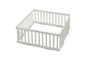 リッチェル パーテーションにも使えるベビーサークル 8枚セット(150cm×150cm)高さ60cm ライトグレー