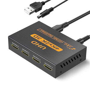 Chayoo HDMI Xvb^[ 14o 4K 60Hz 1x2 HDMI z 4ʓo hdmi  I[fBI 3D 1080p 4̃|[g𓯎Ɏgpĕʏo͉\ ڑȒP PS5|Xbox|HDTV|DVD|P