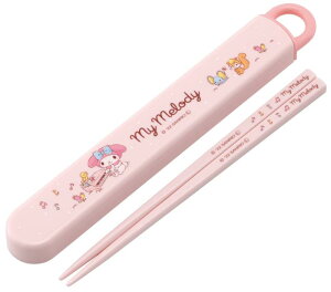 スケーター(Skater) 箸 箸箱セット マイメロディ やさしいおんがく サンリオ 16.5cm 子供用 女の子 抗菌 日本製 ABS2AMAG-A