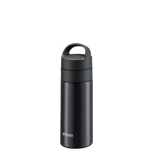 【炭酸対応】タイガー魔法瓶 水筒 360ml 真空断熱炭酸ボトル ステンレスボトル ビールOK 保温保冷 持ち運び コンパクト ブラック MKB-T361KJ