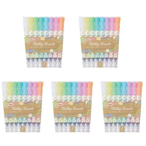 �؂�Ă� �J���[�M�y�� �~���L�[�u���b�V�� 8�F�Z�b�g 5�� GFH-P8ST