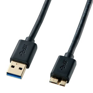 �T�����T�v���C(Sanwa Supply) USB3.0�}�C�N���P�[�u��(A-MicroB) 0.5m �u���b�N KU30-AMC05BK