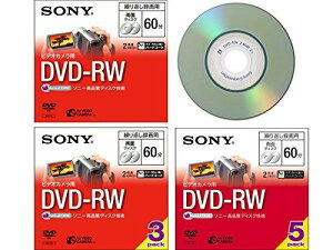 SONY �r�f�I�J�����pDVD-RW(8cm) 1���p�b�N DMW60A