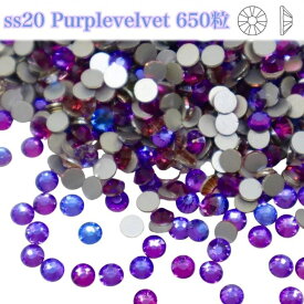 【ss20　650粒・Purplevelvet】ガラスビジュー　ガラスストーン　高輝度ストーン　ラインストーン　レオタード製作