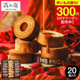 【先着300円クーポン】母の日 お菓子 ギフト バウムクーヘン 個包装 森の庭 焦がしキャラメルがしみ込んだバーム詰合せ 20個入 MRK-06（包装済 外のし）手土産 スイーツ 出産 結婚内祝い JGS 送料無料 内祝い お返し 入学内祝い 母の日ギフト2026 まだ間に合う